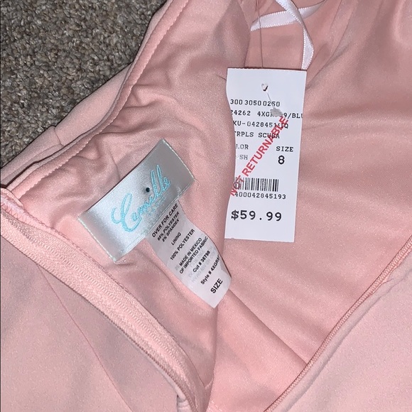 Camille de Vie Strapless pink strapless dress - Picture 3 of 3